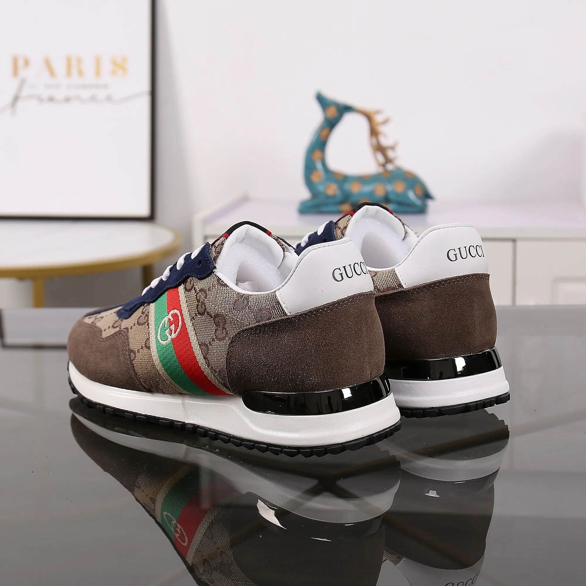 p420👾👾Spring new style is here again! [Gucci Sports Men's Shoes] Gucci fashionable casual men's shoes🇨🇳Original 1:1 mold opening, new models are available first💯Not high-profile but avant-garde, simple, low-key and fashionable, super versatile style🌿Made of original cowhide➕Sheepskin lining🎋The version is comfortable on the feet, and the workmanship is first-class🍍38-44 Large quantities in stock